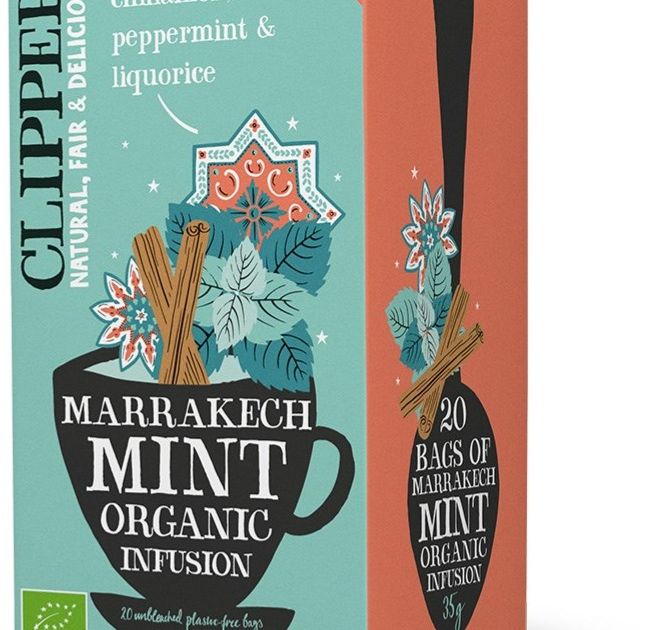 Clipper Mighty Mint Organic Infusion 20 sachets de thé - Crema