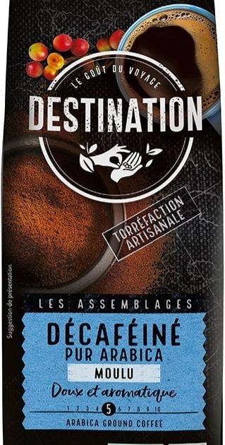 Café Décaféiné Pur Arabica Bio Grains - Destination Bio