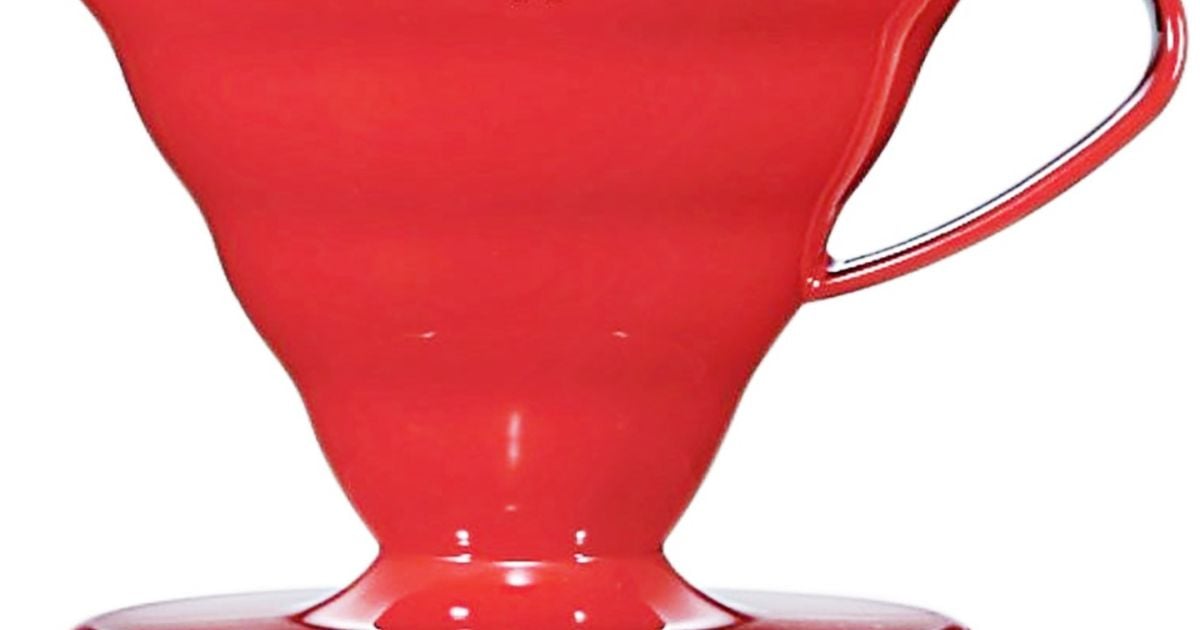 Hario V60 Coffee Dripper In Ceramica Rossa Misura 02 - Importazione Giapponese Per Caffè Perfetto - Foto 2