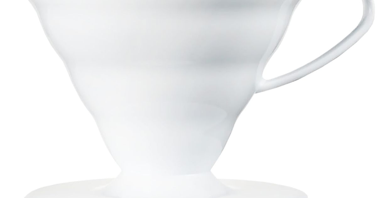 Cafetière Filtre Hario V60 En Plastique - Taille 02, Avec Cuillère Et 40 Filtres Papier | Pour 2-3 Tasses De Café Maison