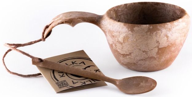 Kupilka Mug 50 Ml Camping Cup Wood Look Green Cup Outdoor Picnic 