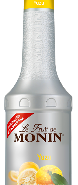Monin Yuzu Fruit Puree – 1L H-Puree, 33 Servings, Allergen-Free Citrus Syrup For Drinks