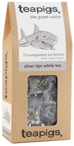 Silver Tea Tips Packet Teapigs Silver Tips White Tea 15 Tea Bags - Crema