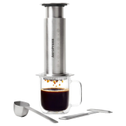 AeroPress Steel Coffee Maker, Silver
