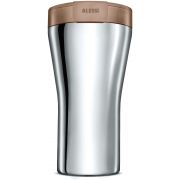 Alessi GIA24 Caffa Mug de voyage double paroi, 400 ml, marron