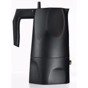 Alessi Ossidiana MT18 cafetera italiana 3 tazas, negra