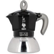 Bialetti Moka Induction Black Stovetop Espresso Maker, 2 Cups