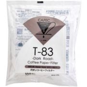 CAFEC Dark Roast T-83 Coffee Paper Filter 4 tazas, 100 uds.