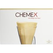Chemex filtros de papel marrón 3 tazas, 100 uds.
