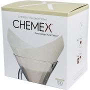 Chemex Pre-folded Squares filtros de papel cuadrados para cafeteras de 6, 8 y 10 tazas, 100 uds.