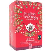 English Tea Shop Organic Té Negro English Breakfast, 20 bolsas de té