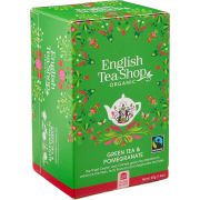 English Tea Shop Organic Green Tea & Pomegranate, 20 bolsas de té