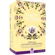English Tea Shop Organic White Tea, Coconut & Passion Fruit, 20 Tea Bags