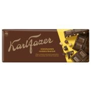 Karl Fazer chocolat noir aux noisettes entières tablette de chocolat 200 g