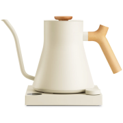 Fellow Stagg EKG Pro Electric Variable Temperature Kettle 900 ml, Sesame White/Maple Handle
