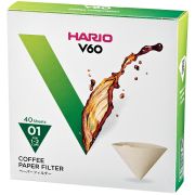 Hario V60 Misarashi Size 01 Brown Coffee Paper Filters 40 pcs Box