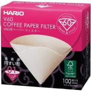 Hario V60 Misarashi taille 01 filtres à café en papier marron, boîte de 100 pièces