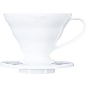 Hario V60 Dripper Size 01, White Plastic