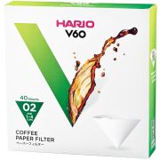 Hario V60 Misarashi taille 02 filtres à café en papier marron, boîte de 40 pièces