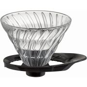 Hario V60 Glass Coffee Dripper taille 02, noir