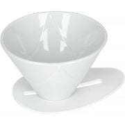 Hario V60 One Pour Dripper Mugen taille 02 porte-filtre céramique, blanc