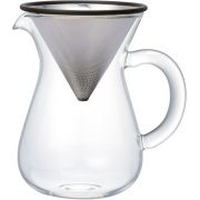 Kinto SCS Coffee Carafe Set avec filtre en acier inoxydable 2 tasses