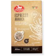 Saquella Espresso 100 % Arabica cápsulas de espresso 15 uds. Saquella Espresso 100 % Arabica cápsulas de espresso 15 uds.