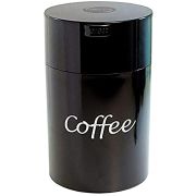 TightVac CoffeeVac recipiente hermético para café sellado al vacío 500 g, negro con texto
