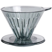 Timemore Crystal Eye Dripper maat 02, transparant zwart