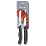 Victorinox Swiss Classic cuchillo para tomate 11 cm 2 uds., negro