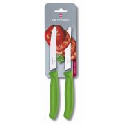 Victorinox Swiss Classic couteau à tomates 11 cm 2 pcs, vert