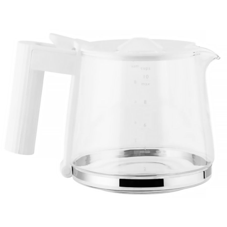 Alessi Glass Jug For MDL14 Plissé Coffee Maker, White