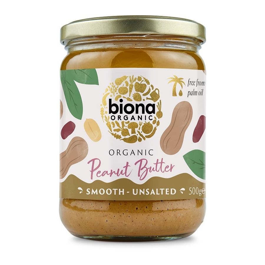 Biona Peanut Butter Smooth Unsalted 500 g