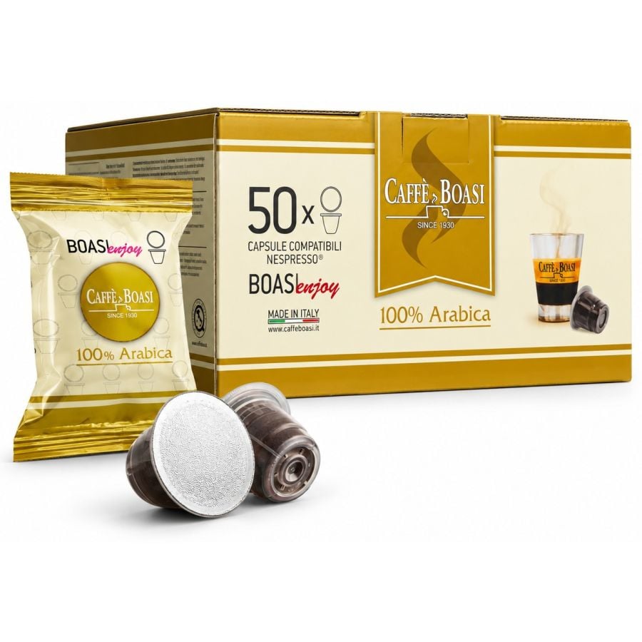 Caffè Boasi 100% Arabica Nespresso-Compatible Coffee Capsules 50 pcs