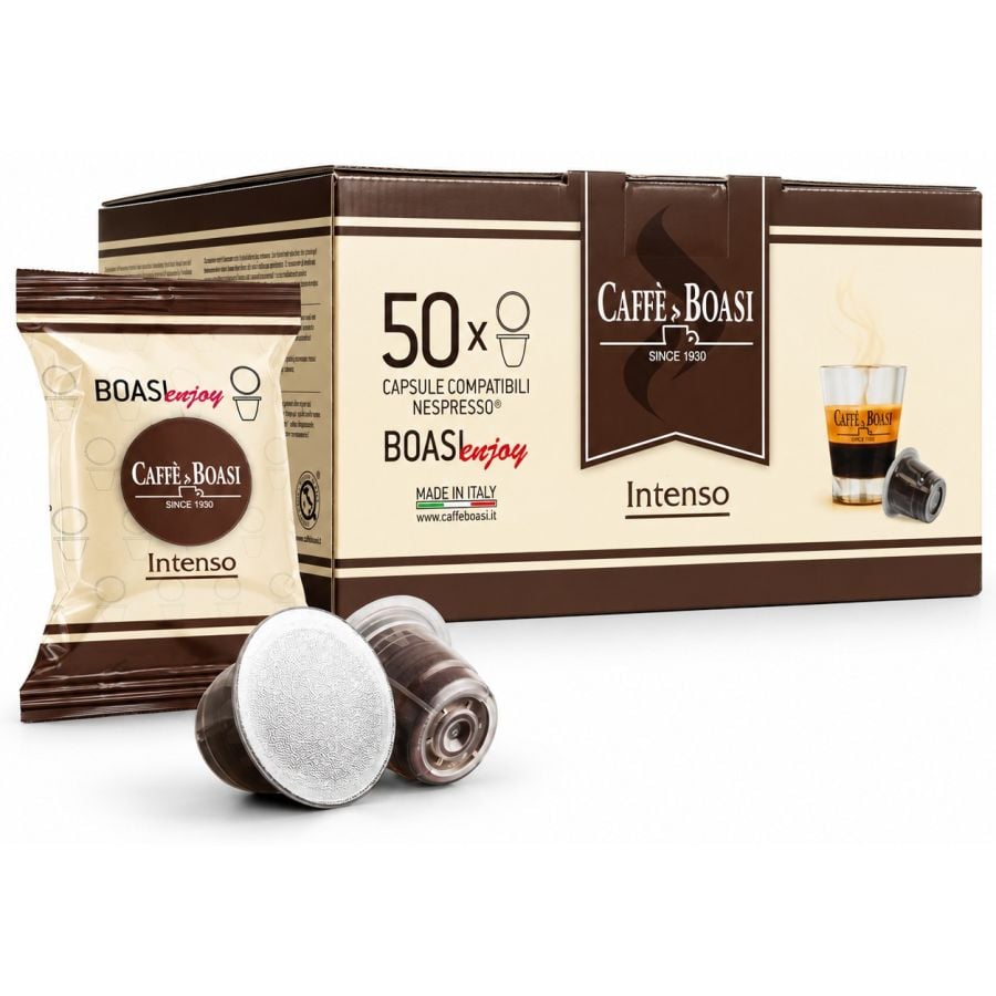 Caffè Boasi Intenso Nespresso-Compatible Coffee Capsules 50 pcs