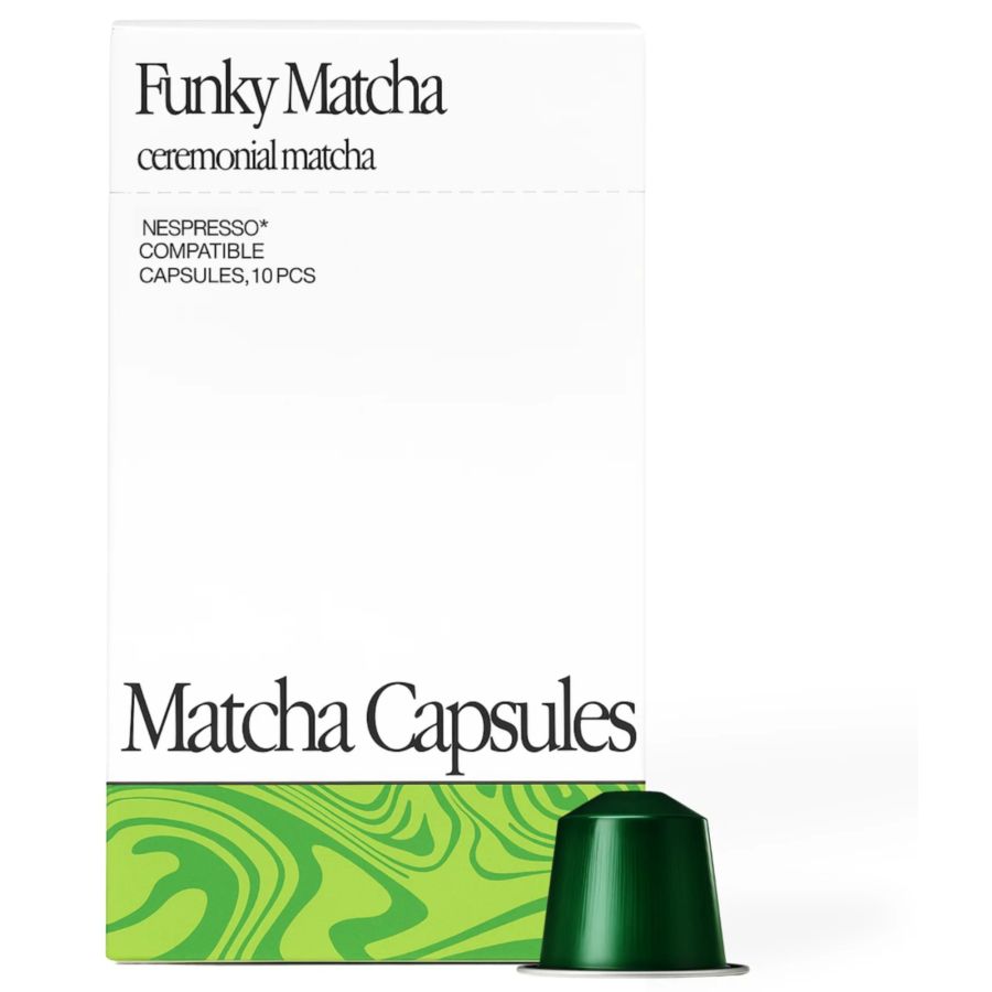 Funky Matcha Ceremonial Matcha Nespresso Compatible Matcha Capsules 10 pcs