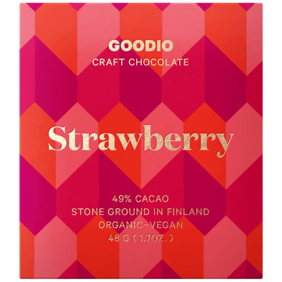Goodio Strawberry Organic Chocolate 49%, 48 g