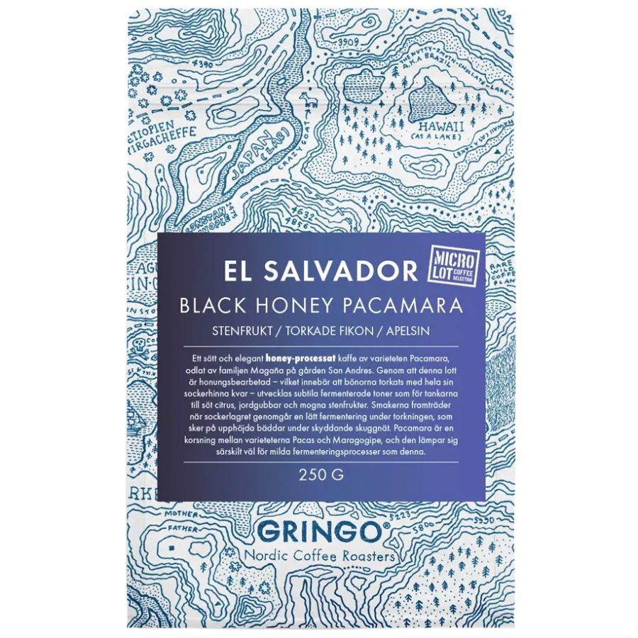 Gringo Nordic El Salvador Black Honey Pacamara 250 g Coffee Beans